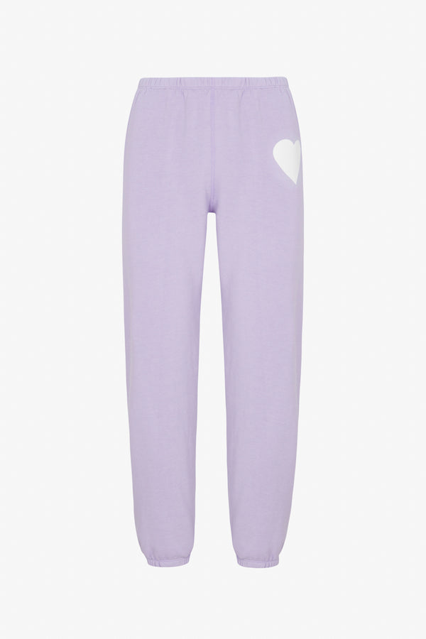 Sprwmn Lavender Heart Sweatpants LAVENDER