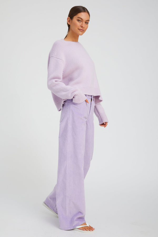 Sprwmn Lavender Heavy Cashmere Sweater LAVENDER