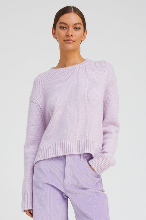 sprwmn Lavender Heavy Cashmere Sweater LAVENDER