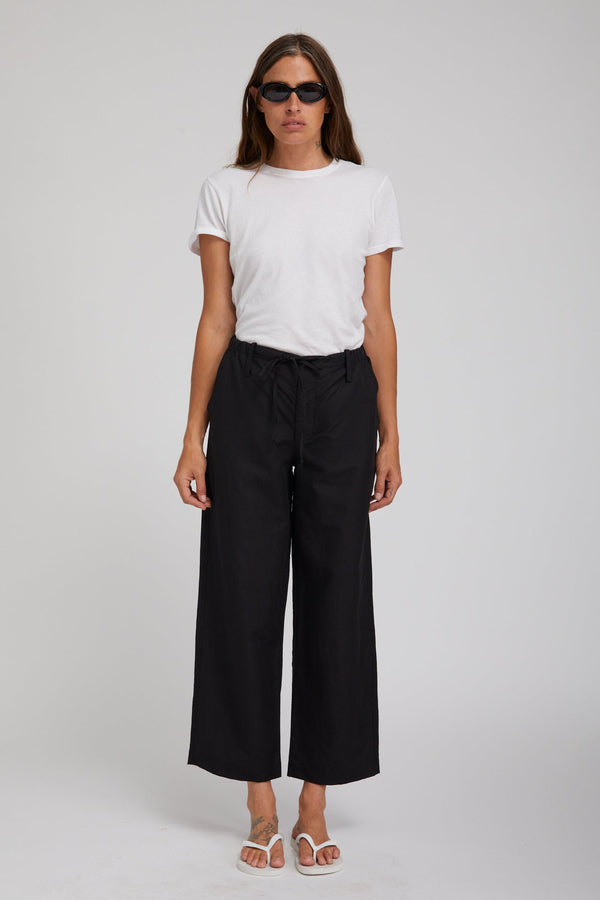 Sprwmn Linen Amalfi Pants BLACK
