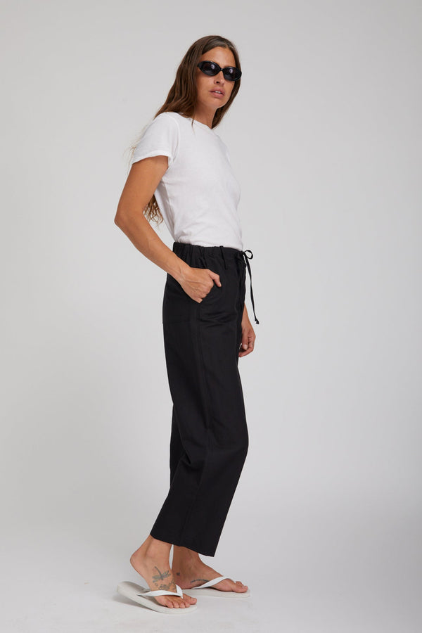 Sprwmn Linen Amalfi Pants BLACK