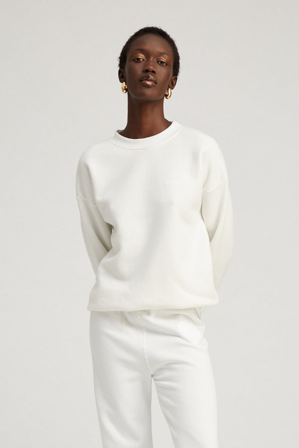 sprwmn Logo Sweatshirt White