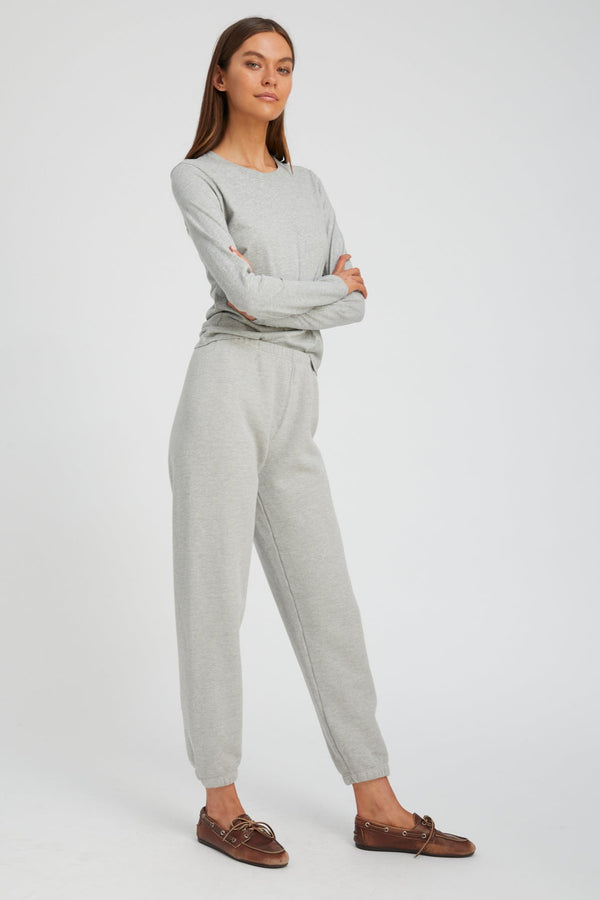 Sprwmn Long Sleeve Baby Tee Heather Grey