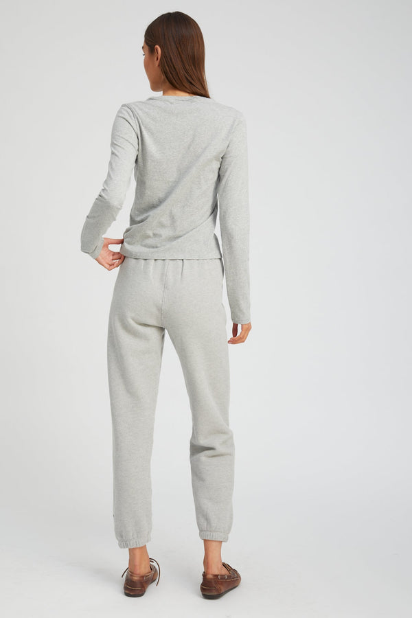 Sprwmn Long Sleeve Baby Tee Heather Grey