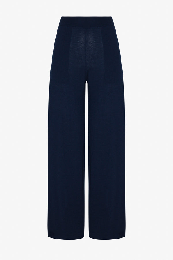 Sprwmn Navy Cashmere Wide Leg Pants NAVY