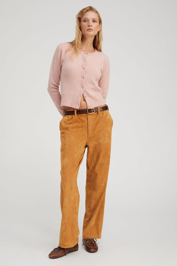 sprwmn Nutmeg Suede Relaxed Trousers Nutmeg