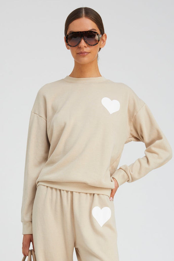 sprwmn Oat Heart Sweatshirt OAT