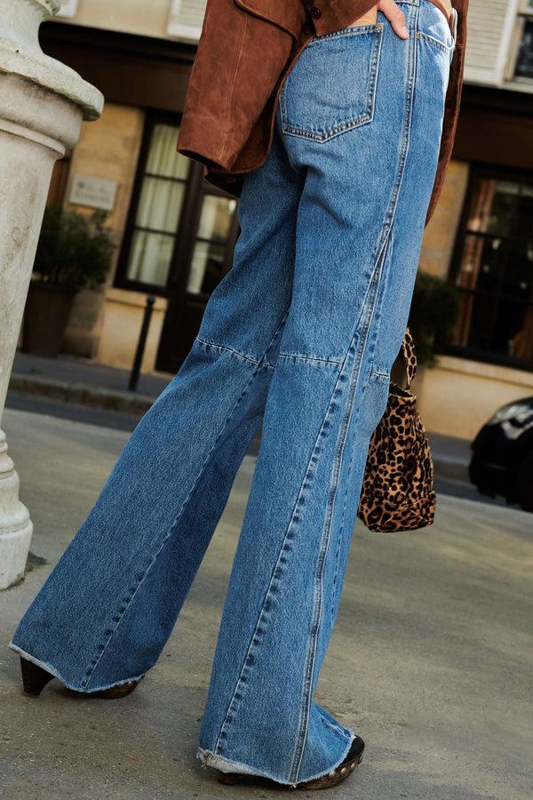 Sprwmn Patch Flare Denim EDITH