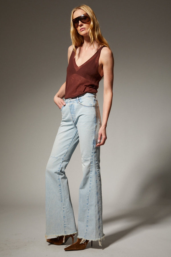 sprwmn Patch Flare Denim FARAH