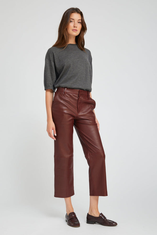 Sprwmn Pinot Leather Cropped Trousers PINOT