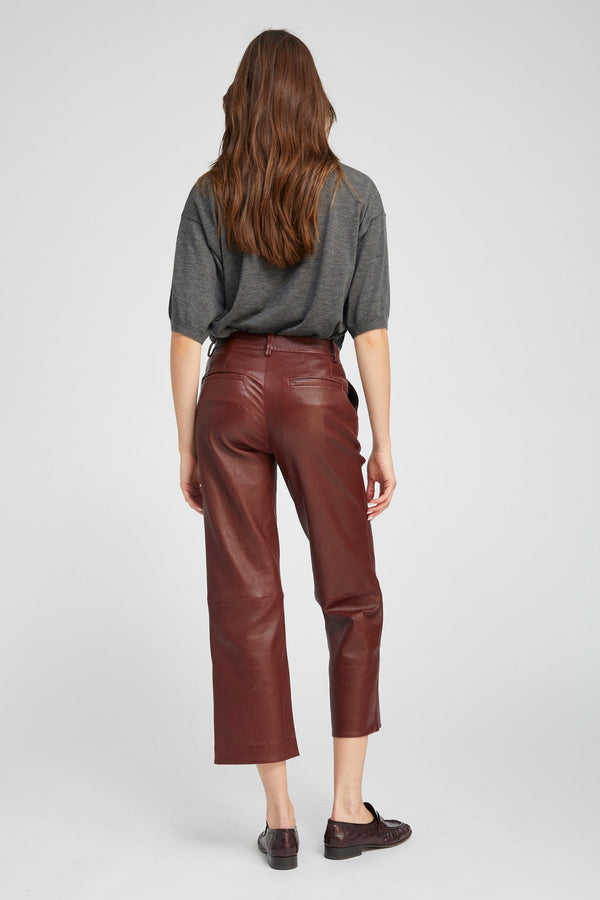 Sprwmn Pinot Leather Cropped Trousers PINOT