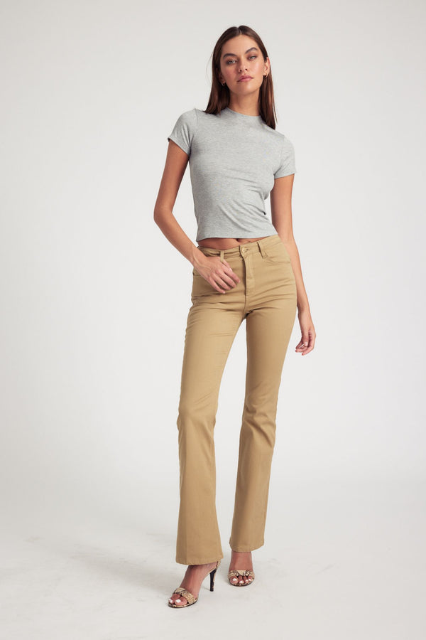 Sprwmn Rib Baby Tee Heather Grey