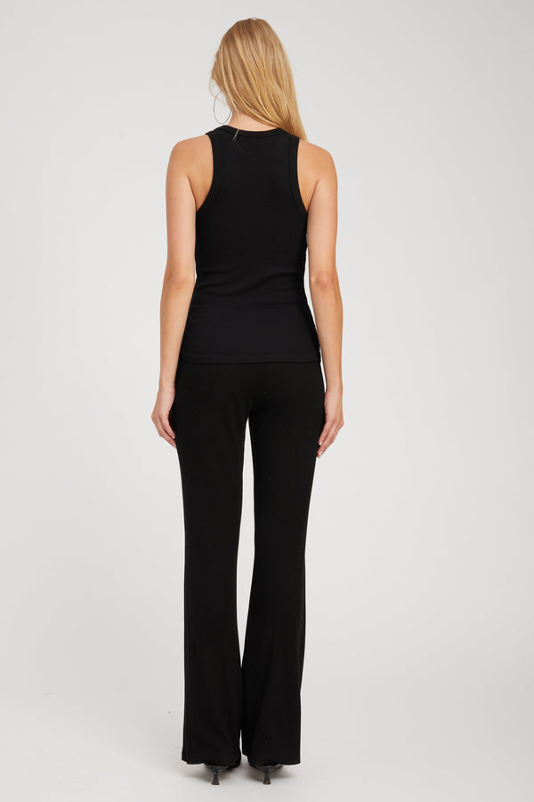 Sprwmn Rib Bootcut Pants Black