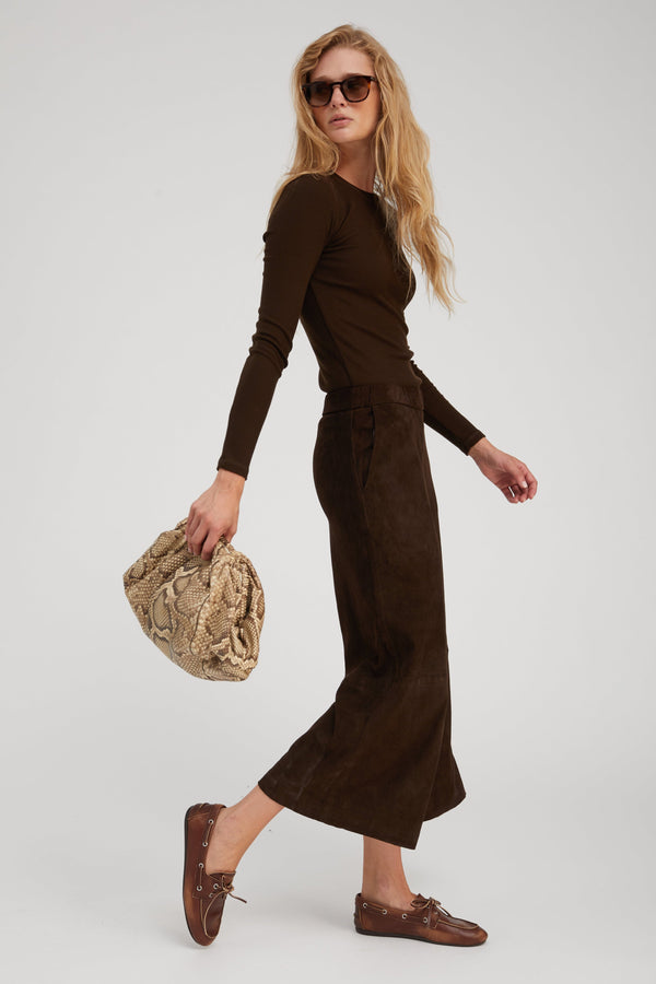 Sprwmn Rib Long Sleeve Baby Tee