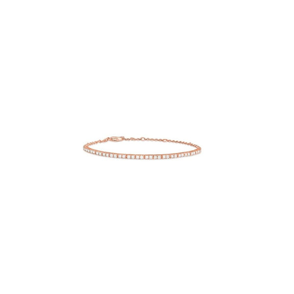 sprwmn Rose Gold Diamond Tennis Bracelet