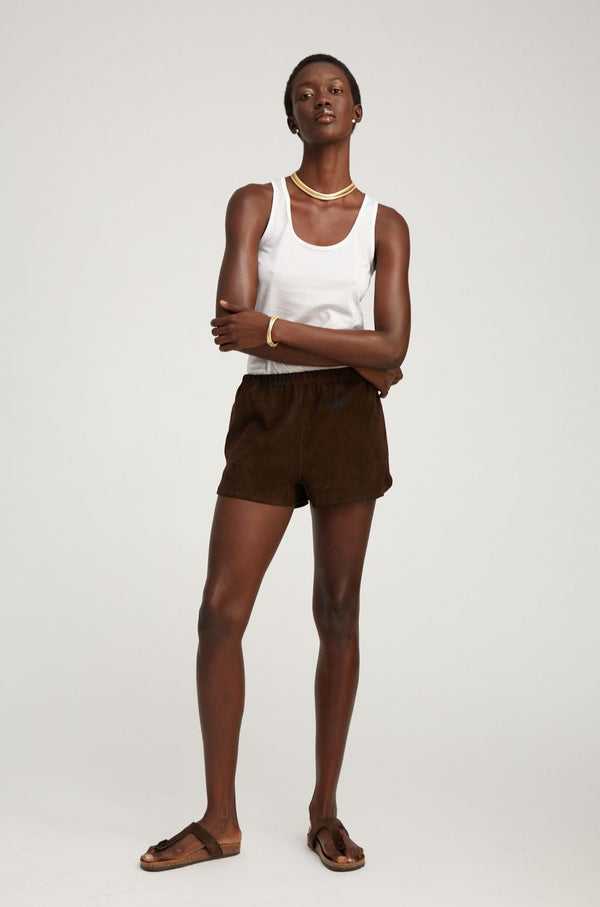 Sprwmn Scooped Tank Top White