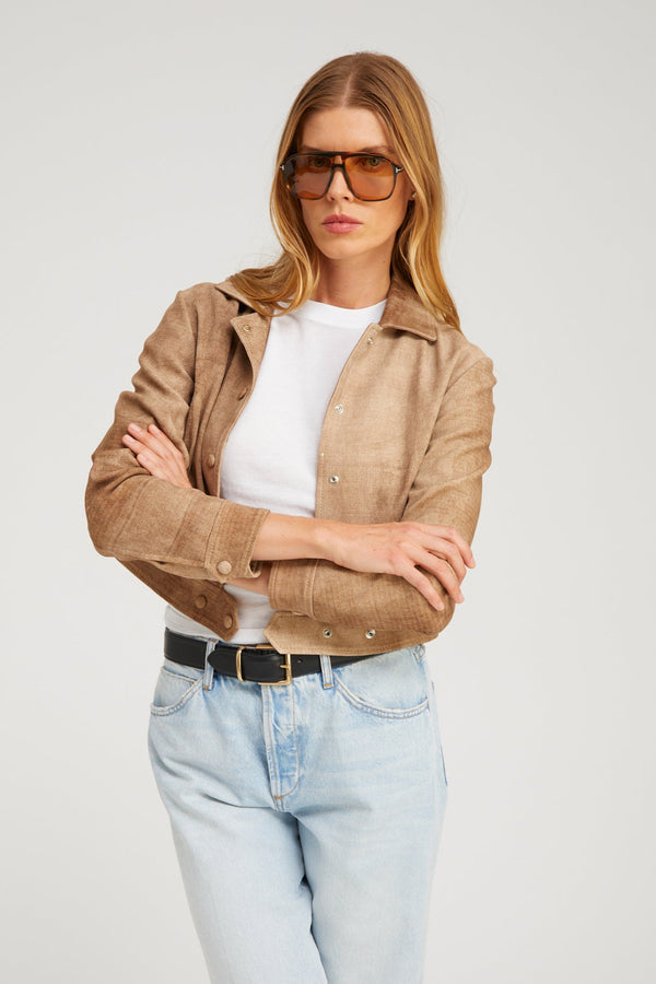 sprwmn Sepia Suede Hardy Jacket SEPIA