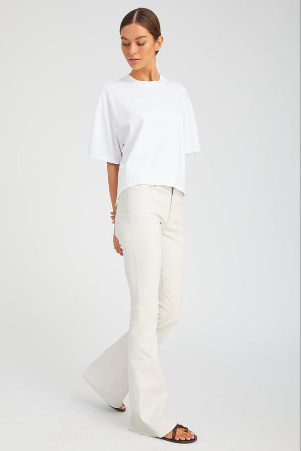 Sprwmn Shell Leather 5 Pocket Micro Flare SHELL