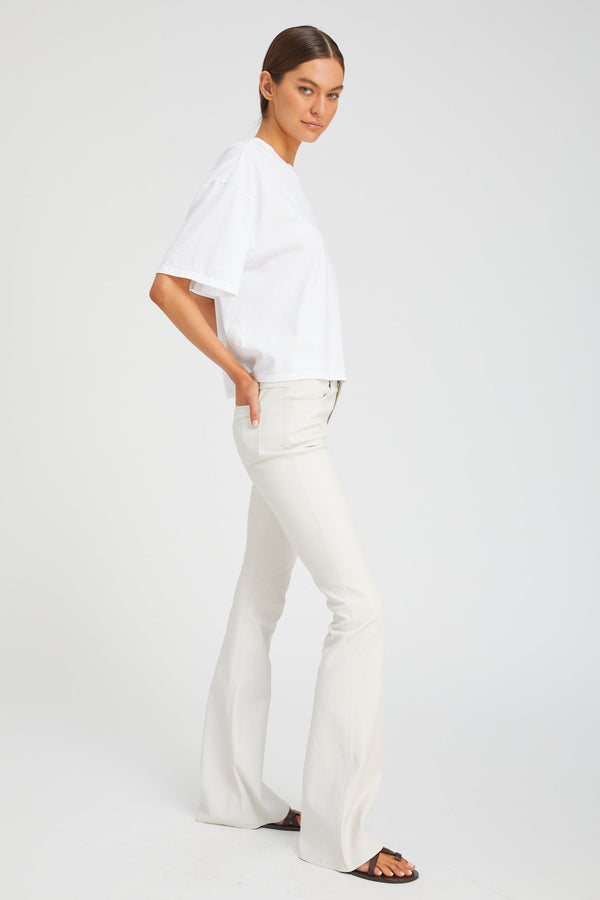 Sprwmn Shell Leather 5 Pocket Micro Flare SHELL