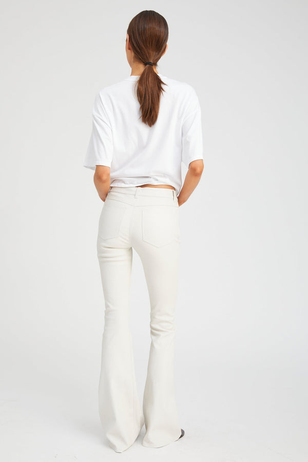 Sprwmn Shell Leather 5 Pocket Micro Flare SHELL