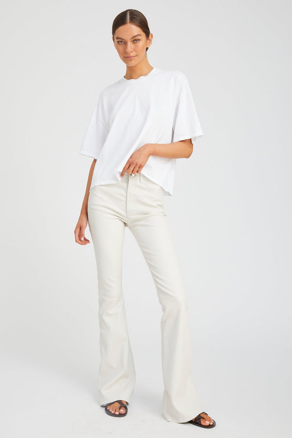 sprwmn Shell Leather 5 Pocket Micro Flare SHELL