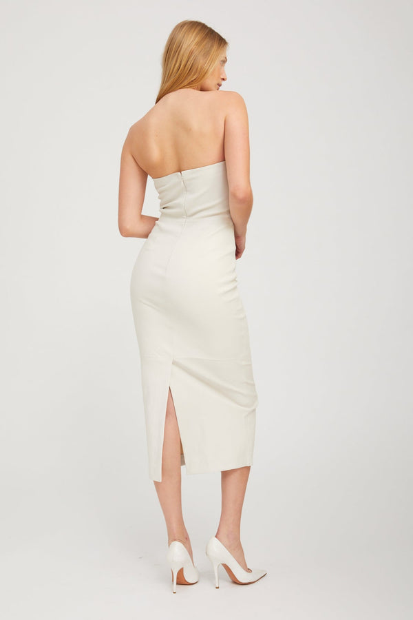 Sprwmn Shell Leather Tube Dress SHELL