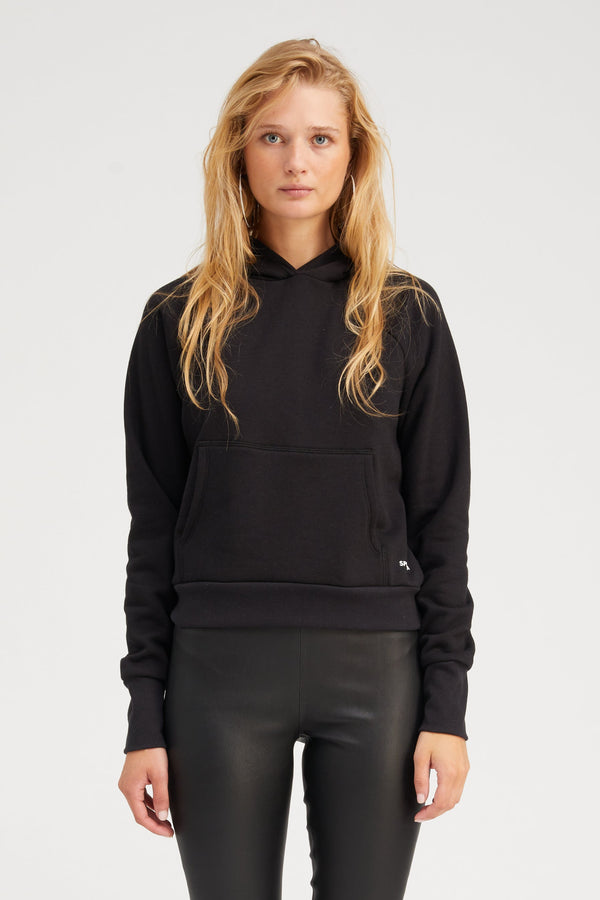 sprwmn Shrunken Hoodie Black