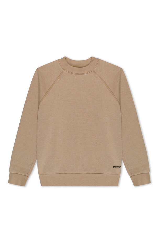 Sprwmn Shrunken Raglan Sweatshirt Latte