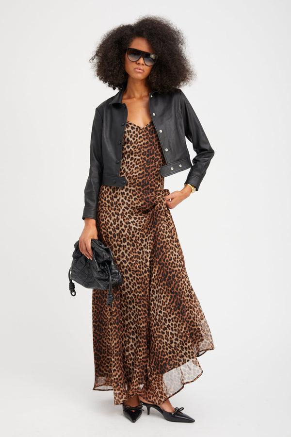 Sprwmn Silk Bias Maxi Dress JAGUAR