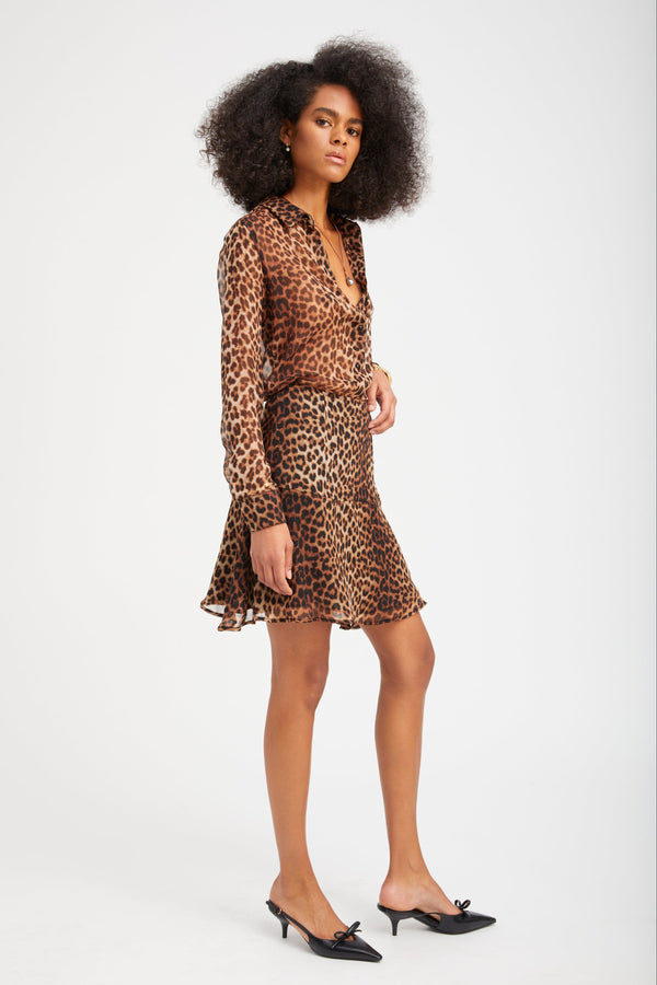 Sprwmn Silk Fitted Button Down JAGUAR