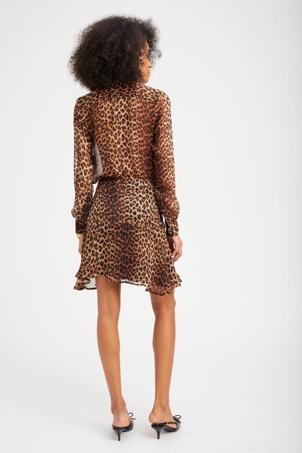 Sprwmn Silk Fitted Button Down JAGUAR