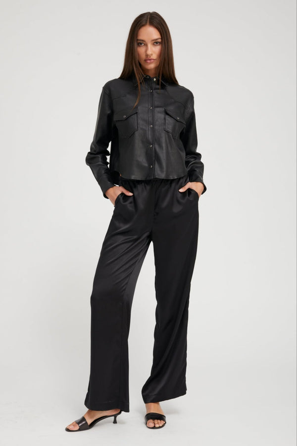 sprwmn Silk Kauai Pants Black
