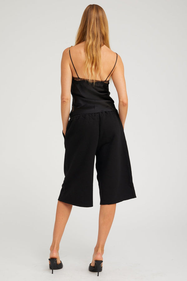 Sprwmn Silk Lace Cami BLACK