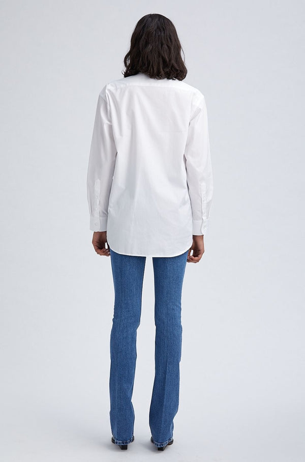 Sprwmn Slim Fit Button Down With Pocket White