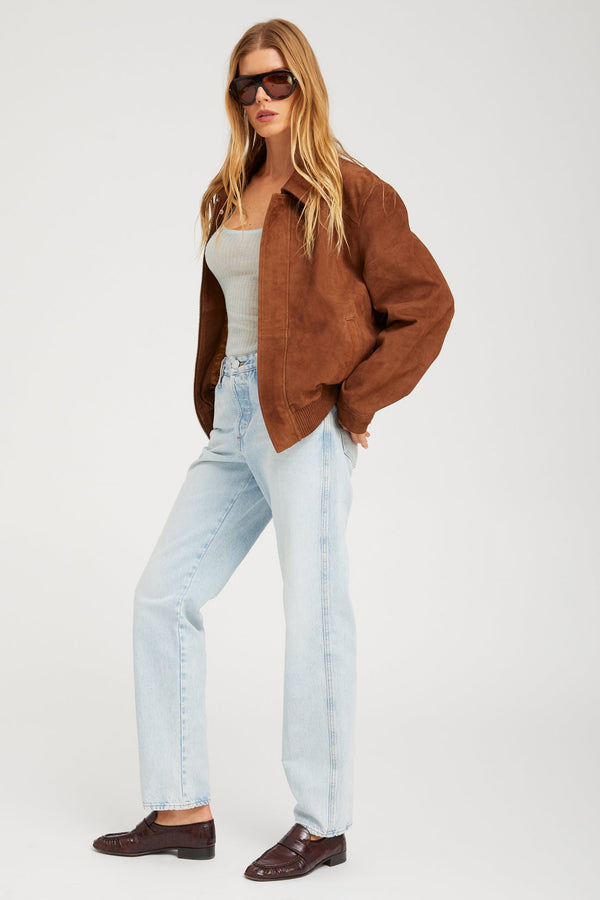 Sprwmn Suede Bruna Jacket DARK COGNAC