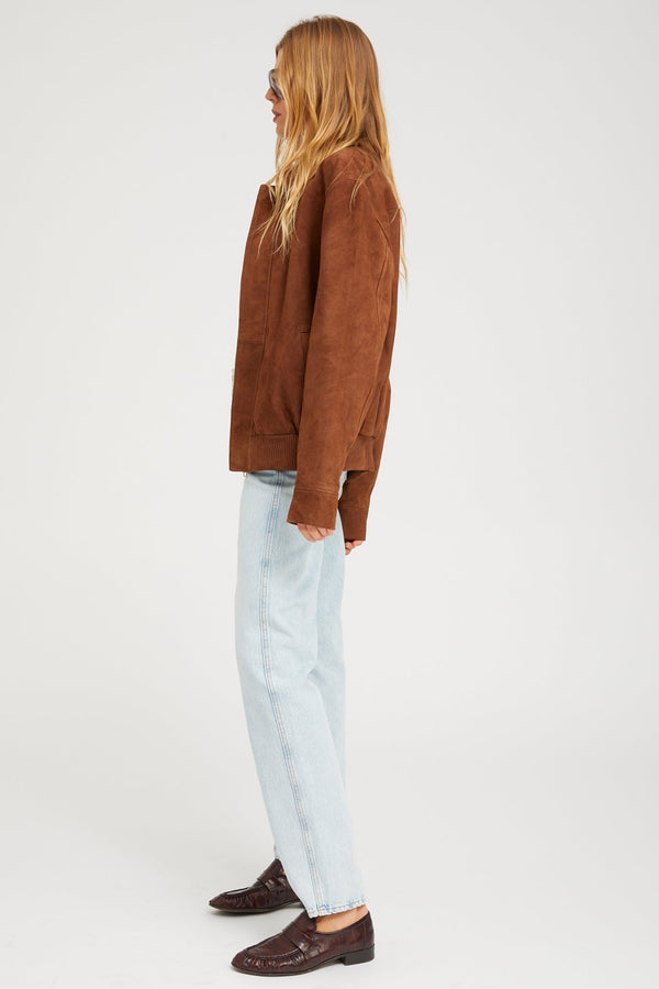 Sprwmn Suede Bruna Jacket DARK COGNAC