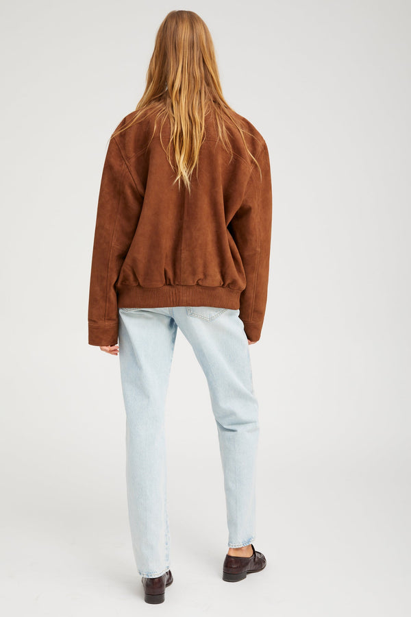 Sprwmn Suede Bruna Jacket DARK COGNAC