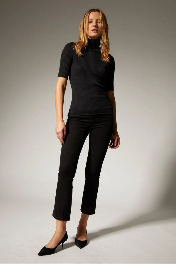 Sprwmn Suede Crop Flare Black