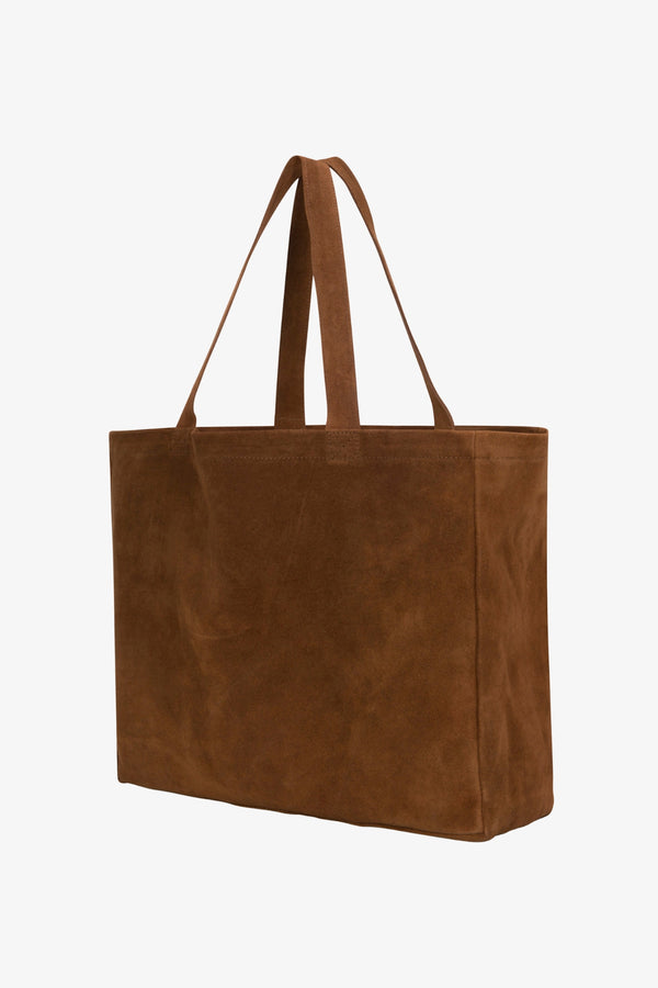 Sprwmn Suede Everyday Tote COGNAC