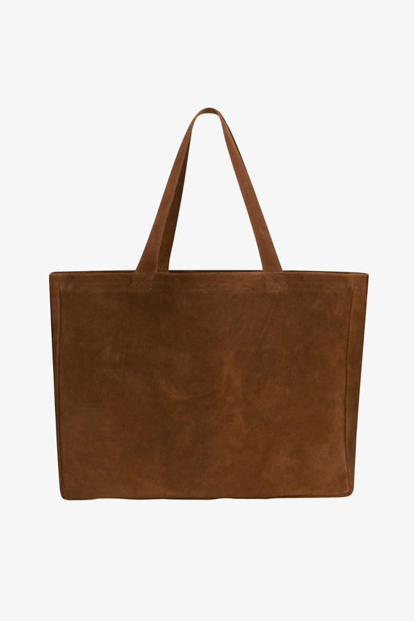 sprwmn Suede Everyday Tote COGNAC