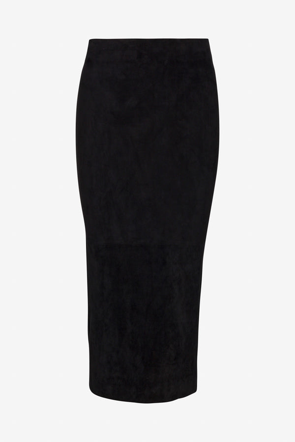 Sprwmn Suede Tube Skirt BLACK