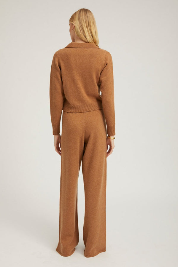 Sprwmn Tan Cashmere Easy Pants Tan