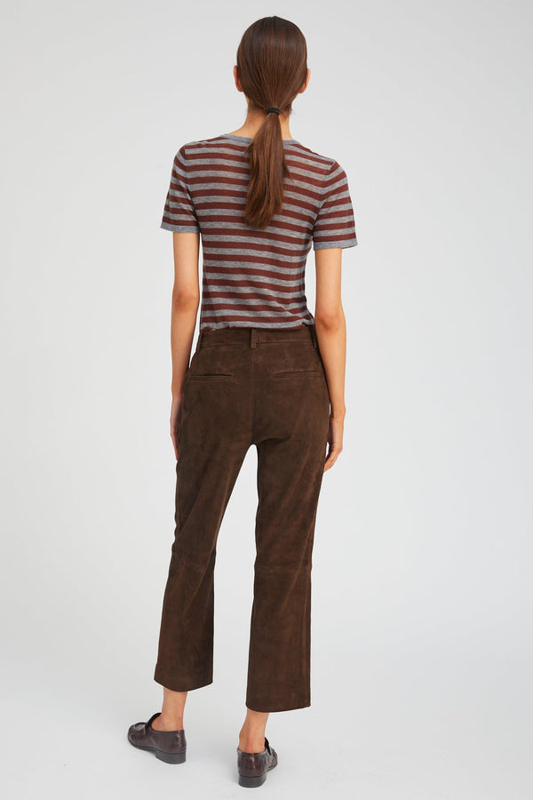 Sprwmn Tissue Classic Tee GREY/BROWN STRIPES