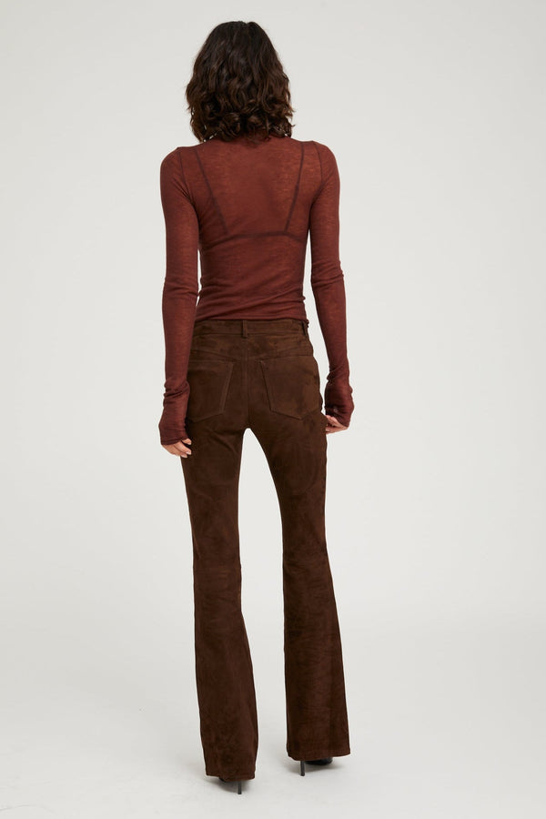 Sprwmn Tissue Mock Neck AMERICANO