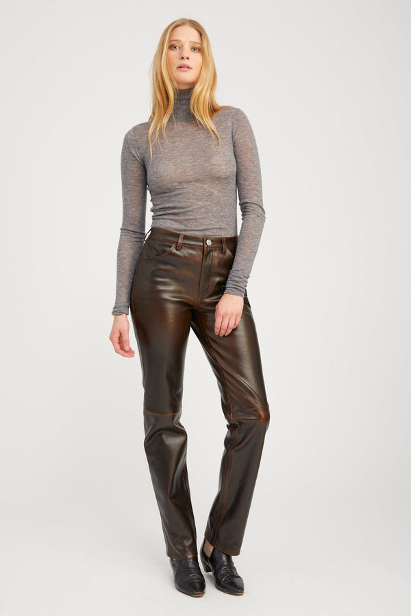 Sprwmn Tissue Mock Neck GREY