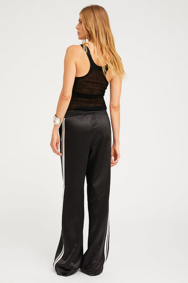 Sprwmn Tissue Scoop Neck Tank BLACK