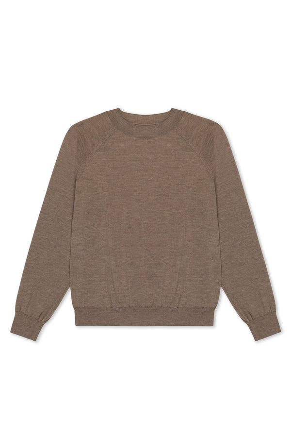 Sprwmn Truffle Cashmere Raglan Sweater TRUFFLE