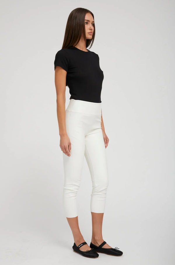 Sprwmn White Leather Crop White