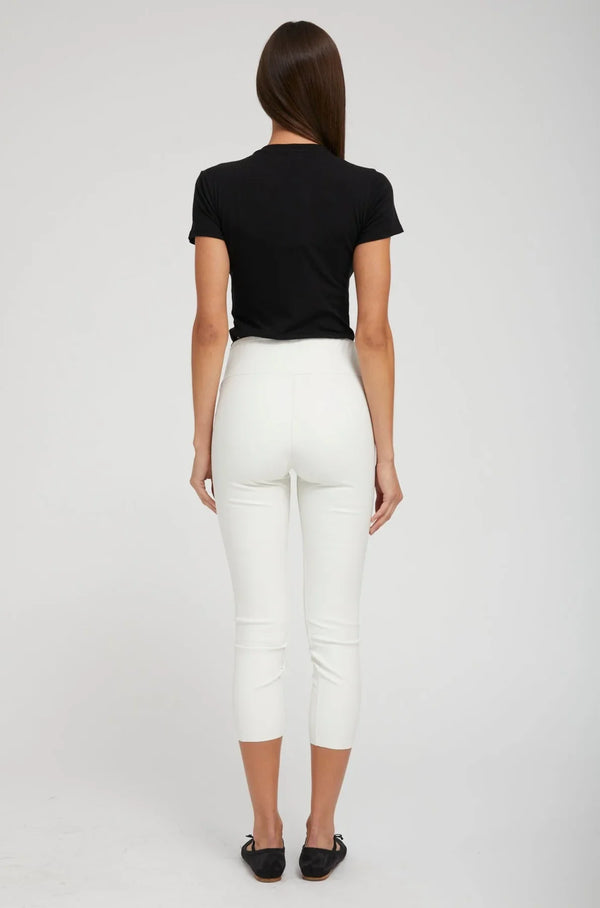 Sprwmn White Leather Crop White