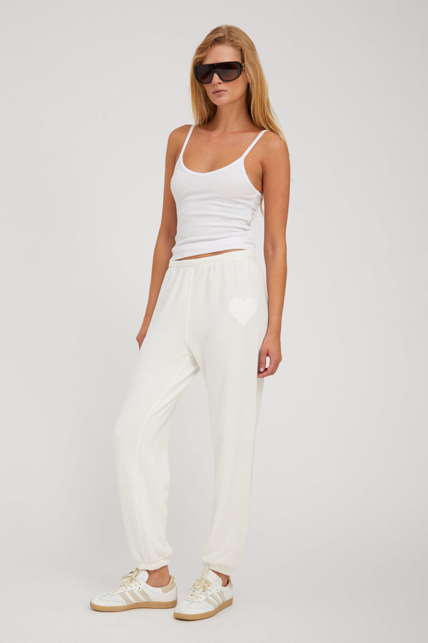 Sprwmn White Rib V-Neck Tank White